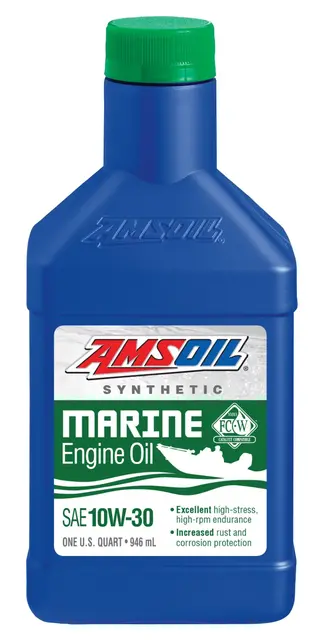 AMSOIL 10W-30 Formula 4T® Mari. Syn.Olje
